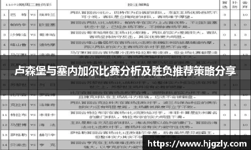 卢森堡与塞内加尔比赛分析及胜负推荐策略分享
